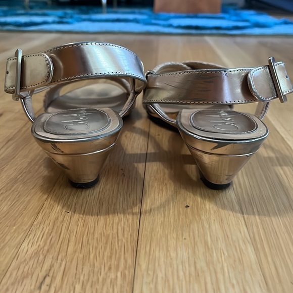 Open toe wedges. Tan/rose blush strap. Used but in good condition - Picture 3 of 5